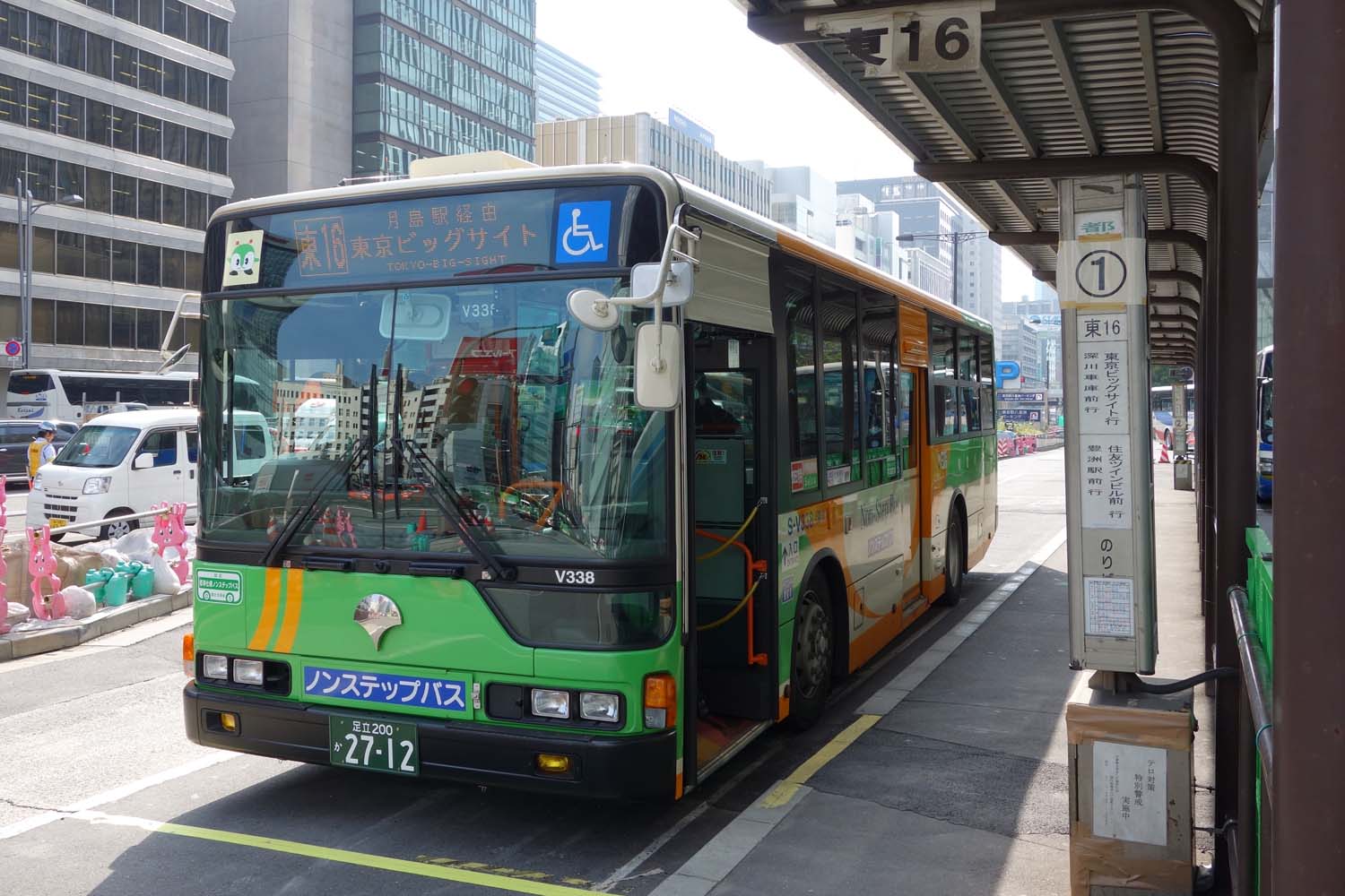 コミケ　東京駅　臨時便　　　都バス